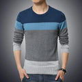 Casual Men's Sweater O-Neck Striped Slim Fit Knittwear 2026 Autumn Mens Sweaters Pullovers Pullover Men Pull Homme M-4XL