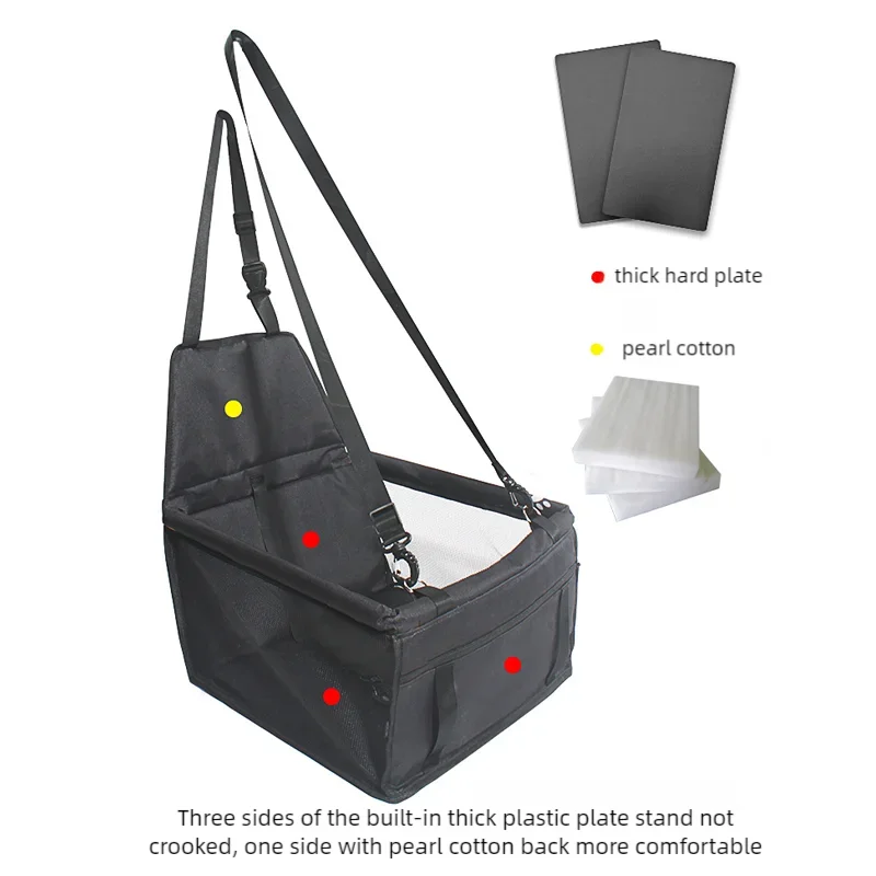 Foldable Car Dog Seat for Small Medium Dogs - Safe Comfortable Portable Pet Travel Booster Seat Easy to Store Pet Supplies