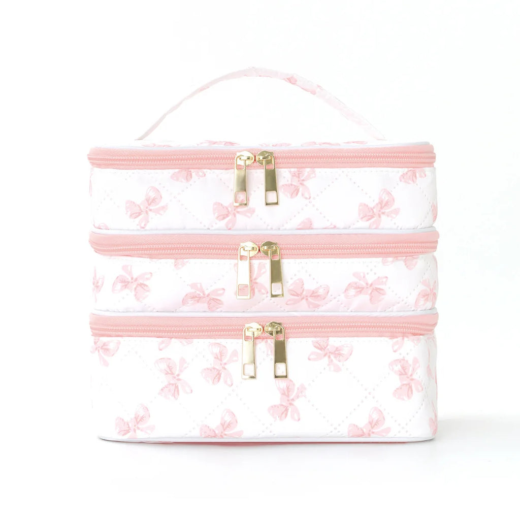 Portable 3 Layer Nail Polish Organizer BagTravel Essential Storage Women Use Professional Nail Tech Tools Case