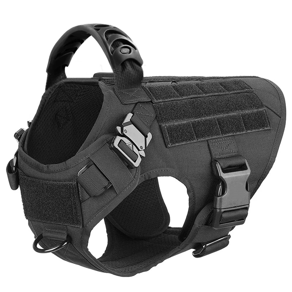 Large Dog Harness Training Pet Vest for French Bulldog German Shepherd Malinois Tactical Harnesses For Walking Dogs Accessories