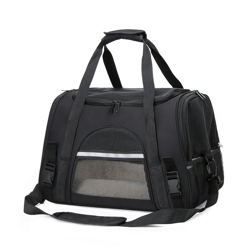 Cat Bags Portable Dog Carrier Bag Mesh Breathable Foldable Cats Carrier Bag Travel Breathable Transport Handbag Pet Travel Bags