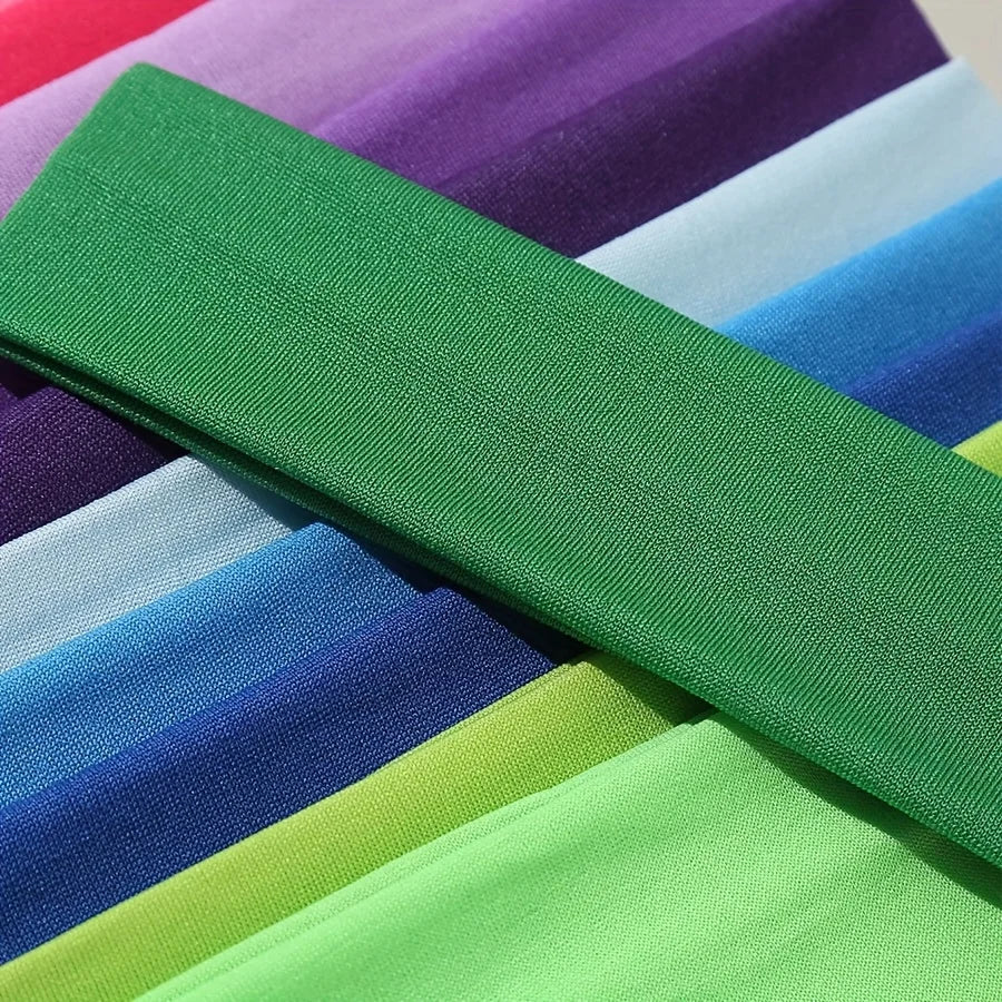 Elastic Hair Band Fashion Headbands Solid Color Knitted Sports Running Fitness Yoga Hair Bands Makeup Hair Accessories For Women