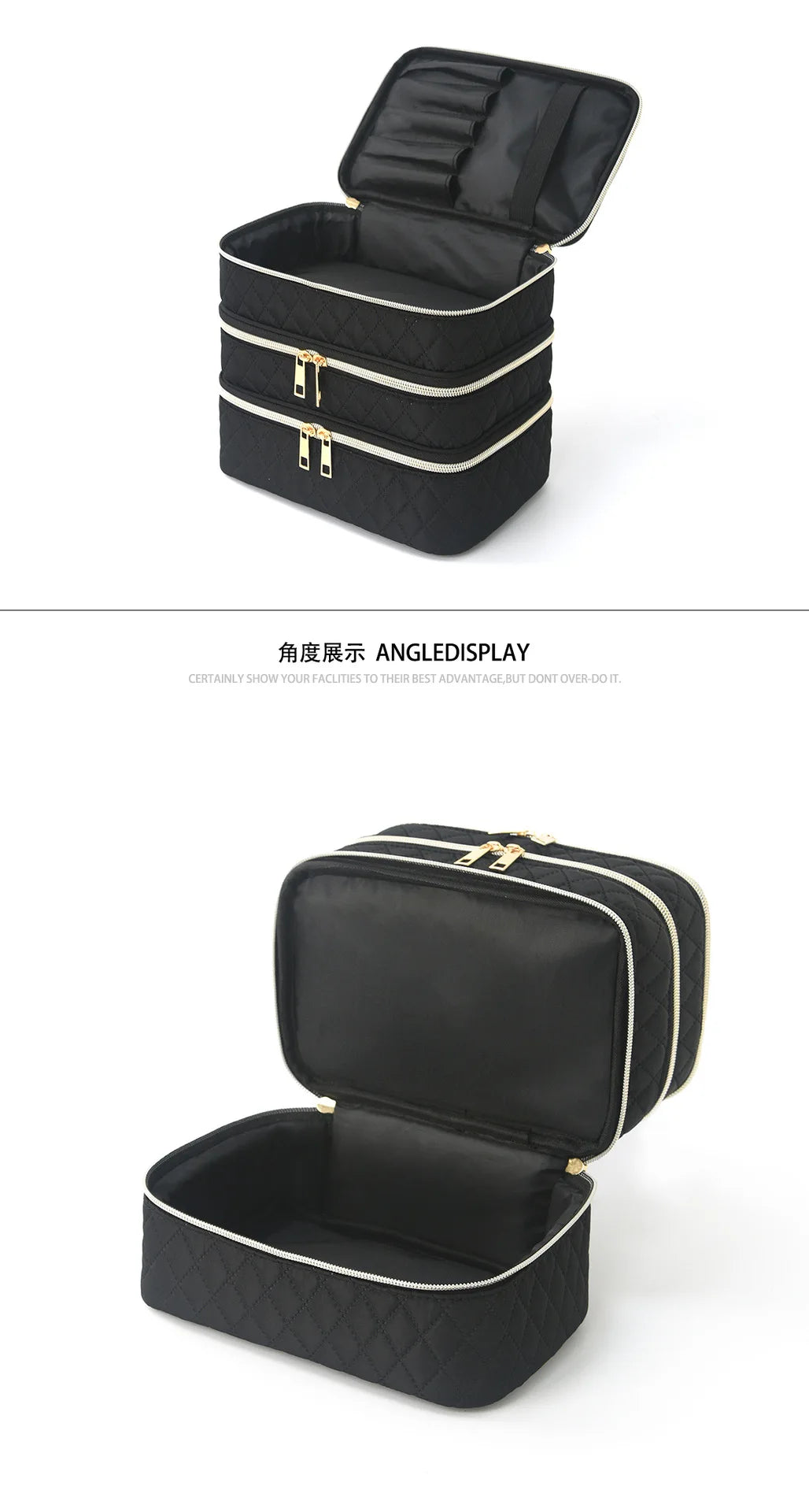 Portable 3 Layer Nail Polish Organizer BagTravel Essential Storage Women Use Professional Nail Tech Tools Case