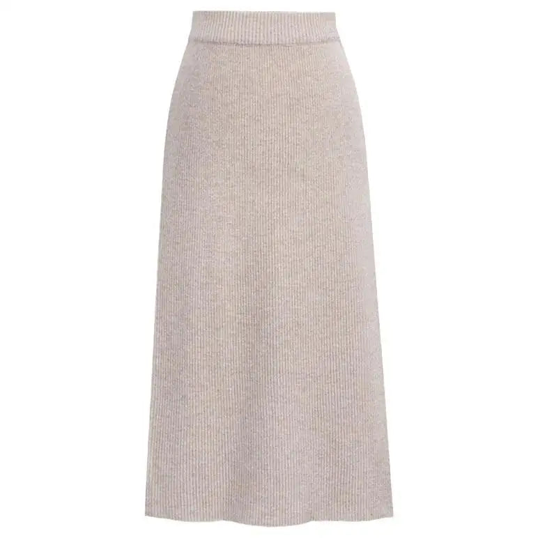 Elegant Mid-Length plus Size Woolen Half Skirt Women's Fashion Spring Autumn Winter Seasonal Batwing Style Skirt