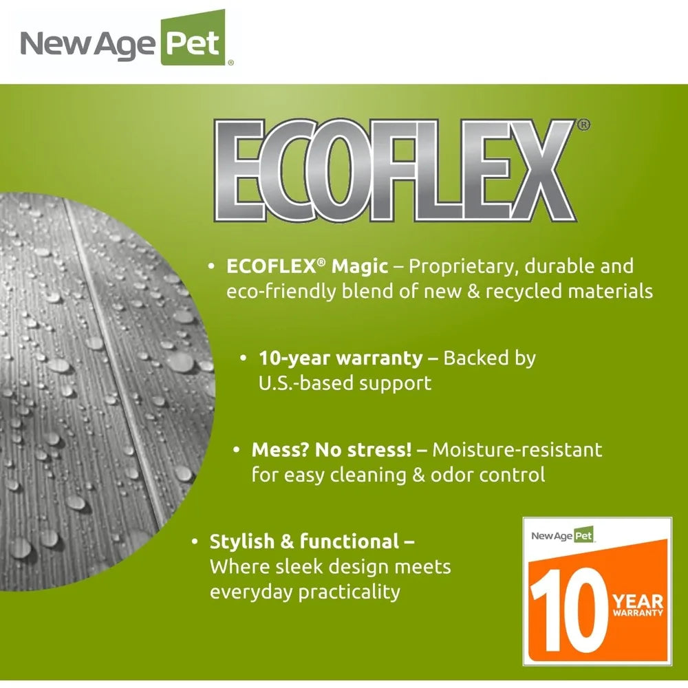 ecoFLEX Pet Crate/End Table, Small, Grey, Model:EHHC405S