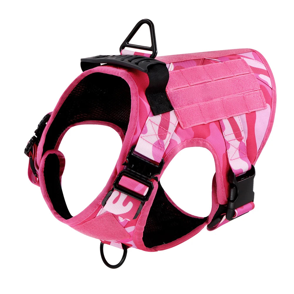 Large Dog Harness Training Pet Vest for French Bulldog German Shepherd Malinois Tactical Harnesses For Walking Dogs Accessories