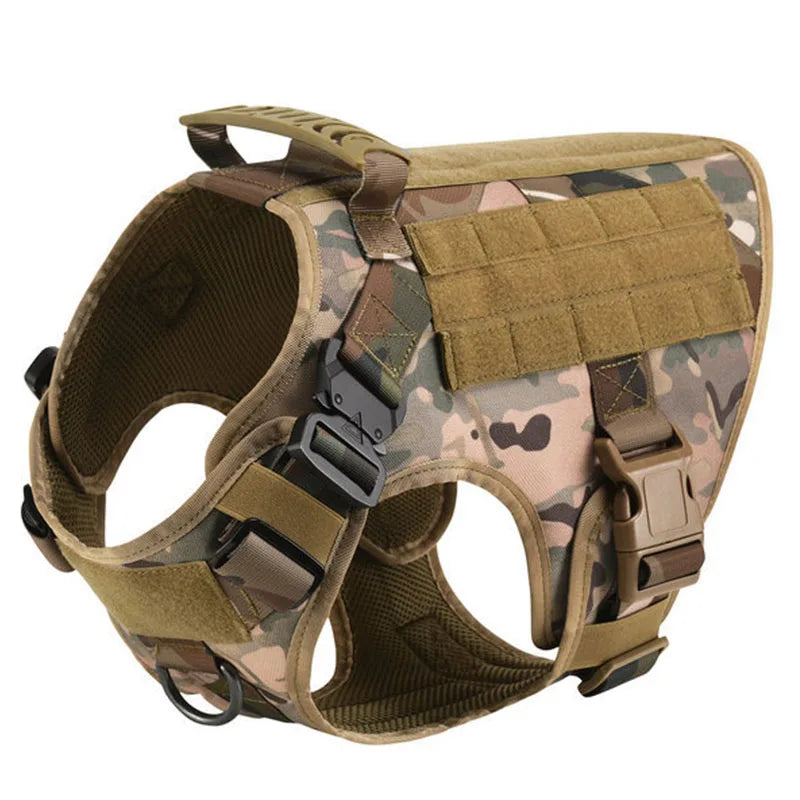Large Dog Harness Training Pet Vest for French Bulldog German Shepherd Malinois Tactical Harnesses For Walking Dogs Accessories