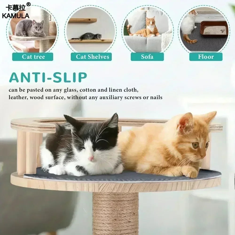 Trimmable Self Adhesive Cat Scratch Carpet Mat Anti Scratch Wall Scratcher Furniture Protector Cat Claw Grinding Pad 7 Colors