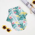 Plus Size Dog Summer Breathable Hawaiian Floral Pet Shirt Universal for Teddy Golden Retriever Labrador Pet Holiday Clothes